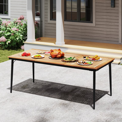 Rectangular 8 - Person 200Cm L Outdoor Dining Table