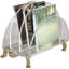 Tortoise Clear Acrylic Magazine Rack