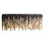 Oval Wood Chandelier - Ombré finish