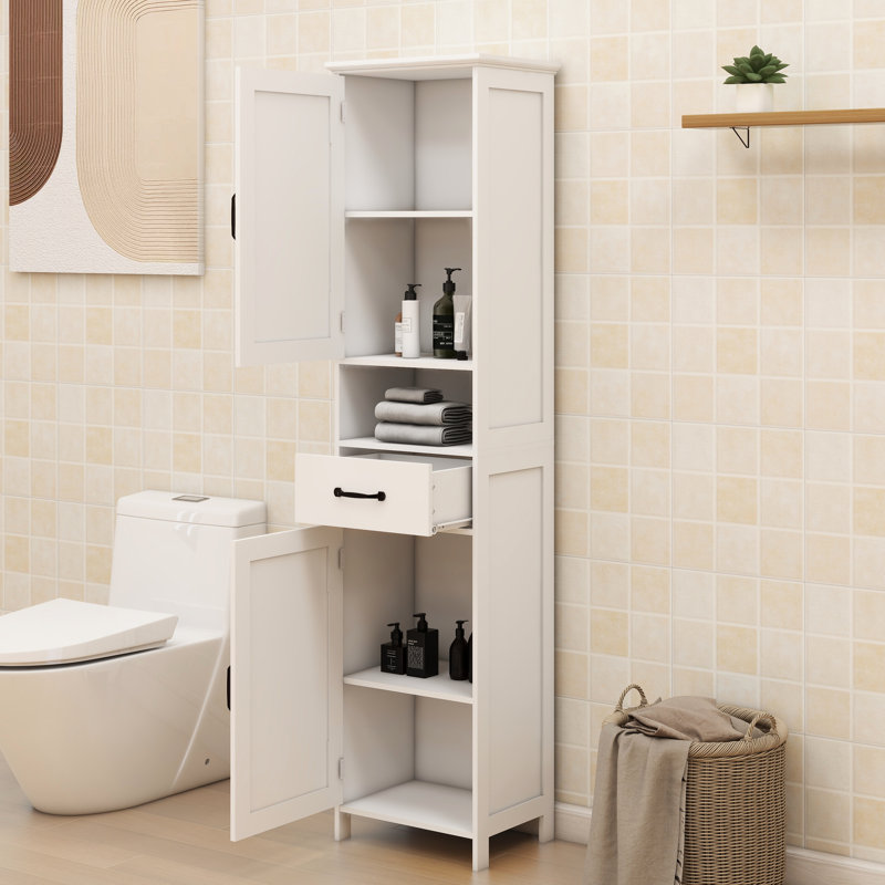 Armoire sur pied Slim White