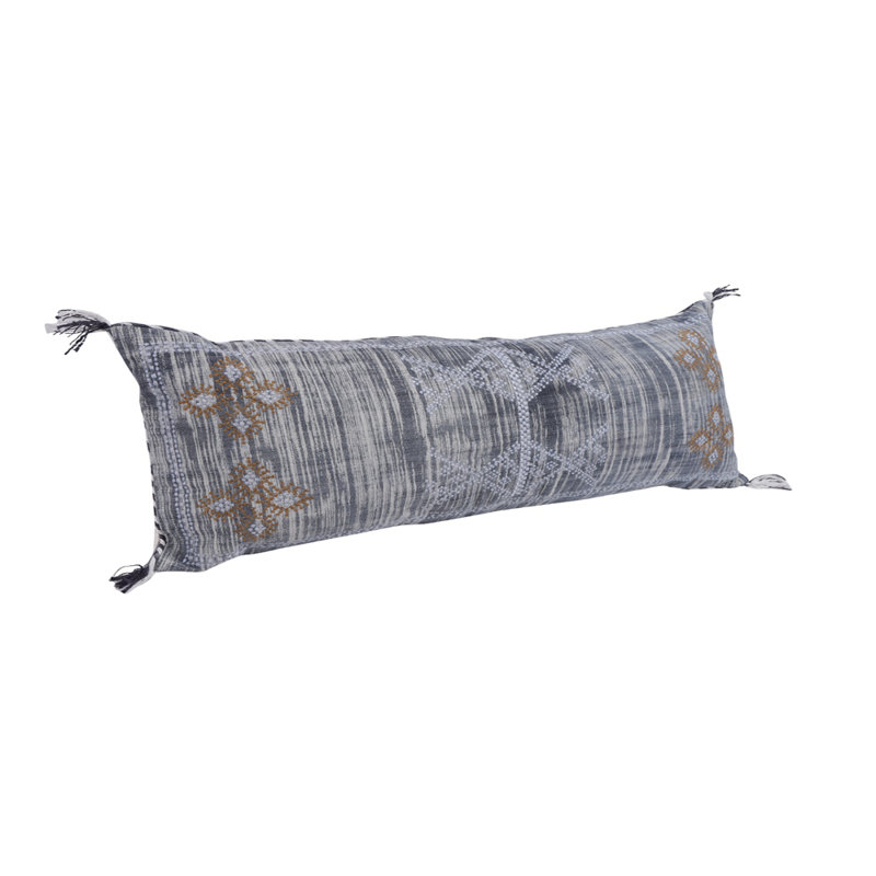 Garfield Geometric Rectangular Lumbar Pillow Cover, Blue