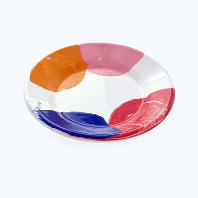 Chance Enamel Side Plate, Multicoloured, 21 Cm