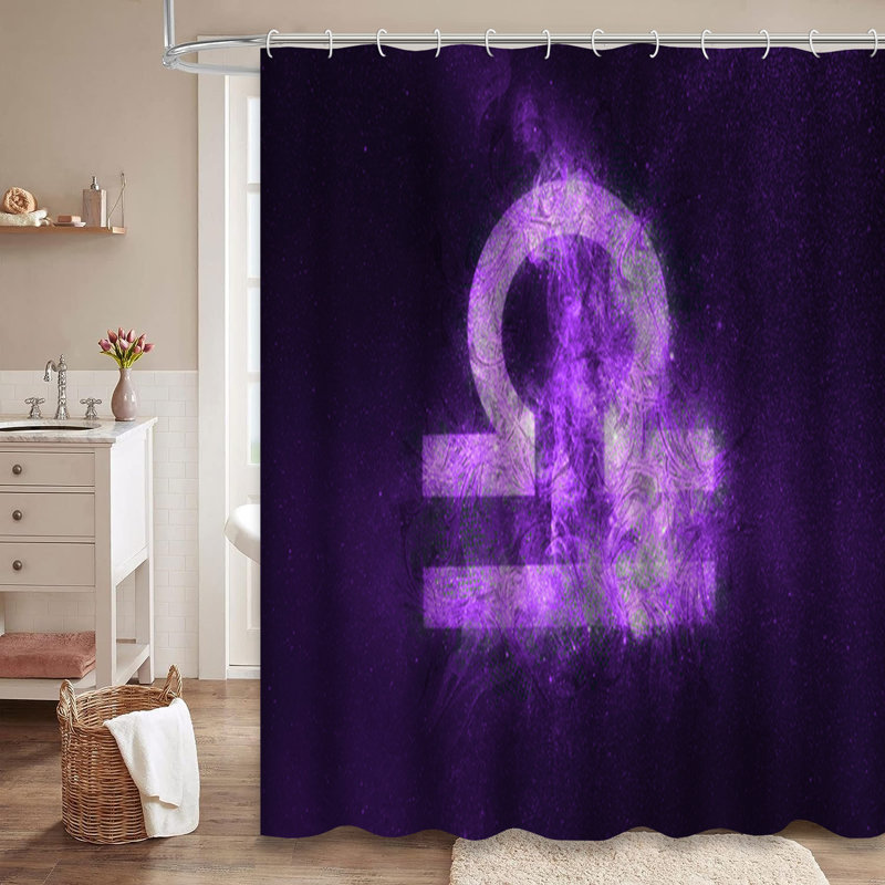 Rideau de douche Libra Zodiac Night Sky, L 72 po x l 72 po