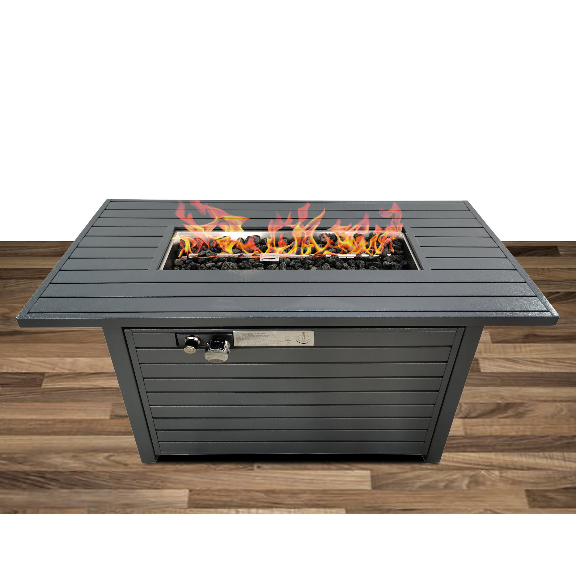 Latitude Run® Modern Fire Pit In Gray - 22 In. Package Depth, Stainless ...