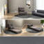 Chaises d'appoint multifonctionnelles, méridienne moderne réglable en acier de lin