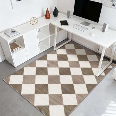 Tapis modernes modernes abstraits pour le salon, tapis intérieurs doux à poils courts pour l'intérieur, grand tapis lavable à l'intérieur géométrique, tapis antidérapant doux pour la salle à manger de la chambre à coucher