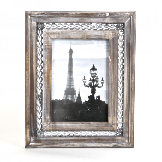 Cadre photo en bois mat 5 "x 7" gris Galeton