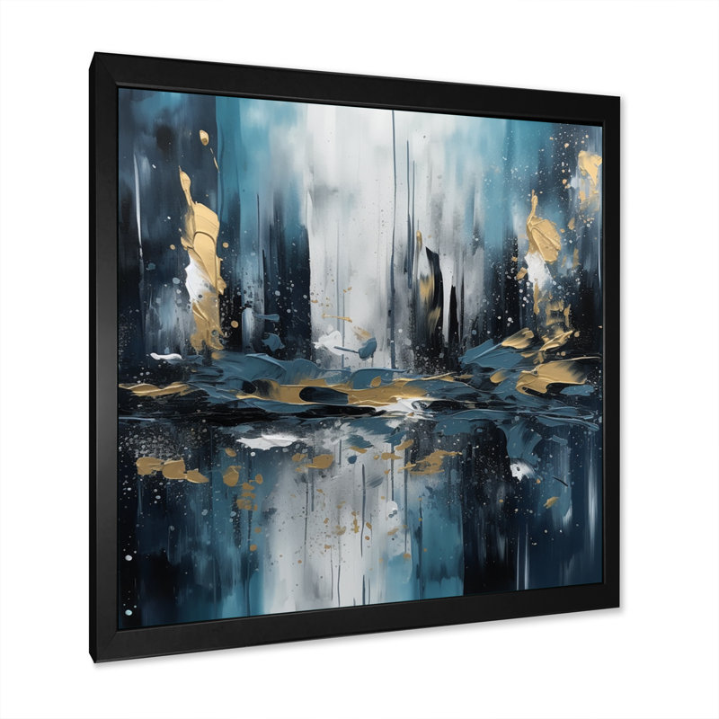 Bondon sur toile, Cadre photo noir, H 36 po x l 36 po x P 1,5 po