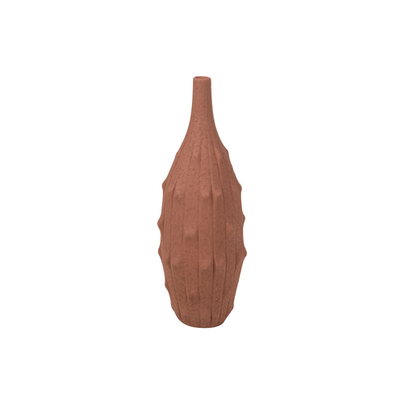 CERAMIC VASE , Brown, 56cm H x 18cm W x 18cm D