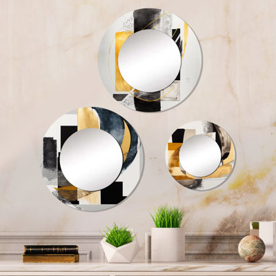 Dionn Metal Round Mirror