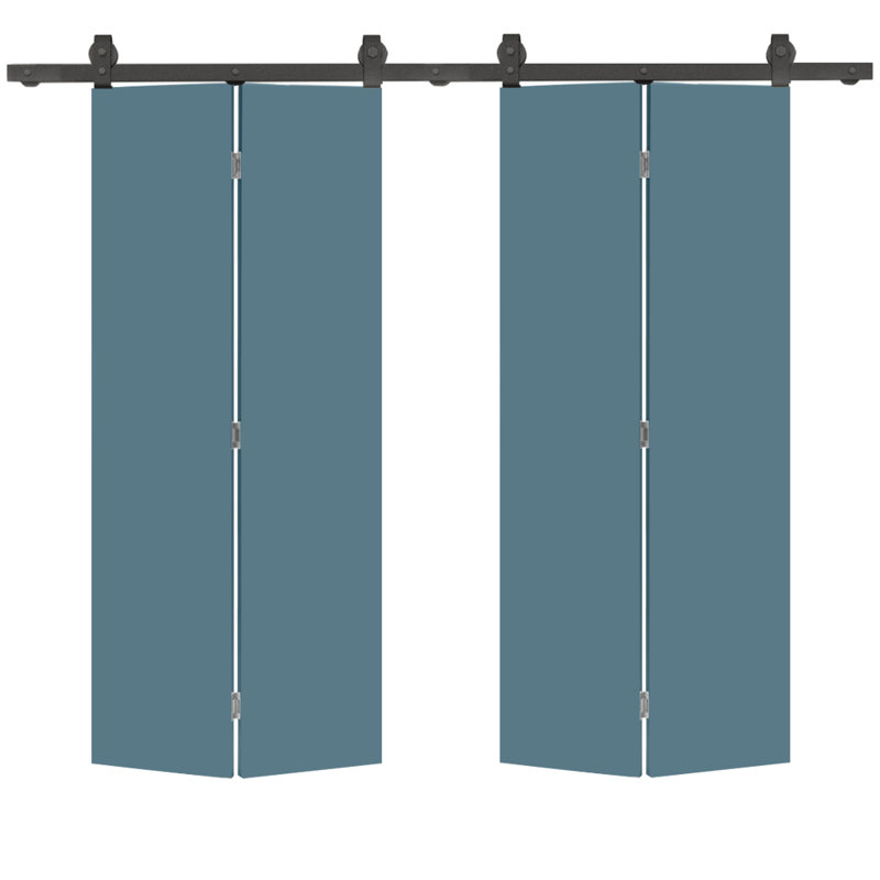Porte de grange 80 po, 48 po x 80 po, Bleu dignité