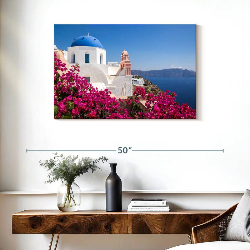 Ravi Santorini Cycladic Architecture, 24" H x 36" W