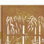 Barrière de jardin vidaXL 105 x 155 cm en acier Corten-970987354