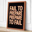 Fail to Prepare Typography 1 Piece Wrapped Canvas Wall Art-1911293354-1911293335