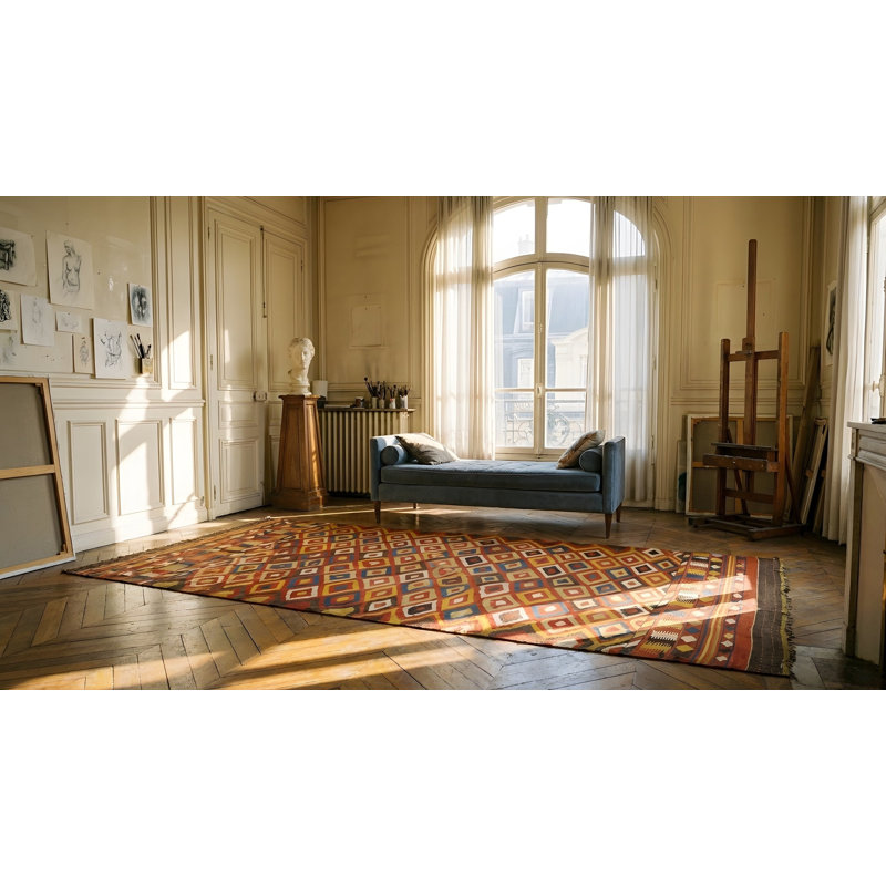 Antique Kilim Afghanistan Flat Weave Rug