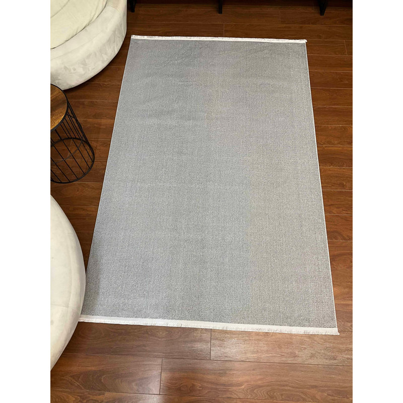 Aundrey Solid Colour Bamboo Slat / Seagrass Area Rug, Rectangle 25' x 6'8"