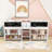 Multi-Functional Twin Wooden Low Loft Bed With Decorative Chalkboards And Shelves-988125056