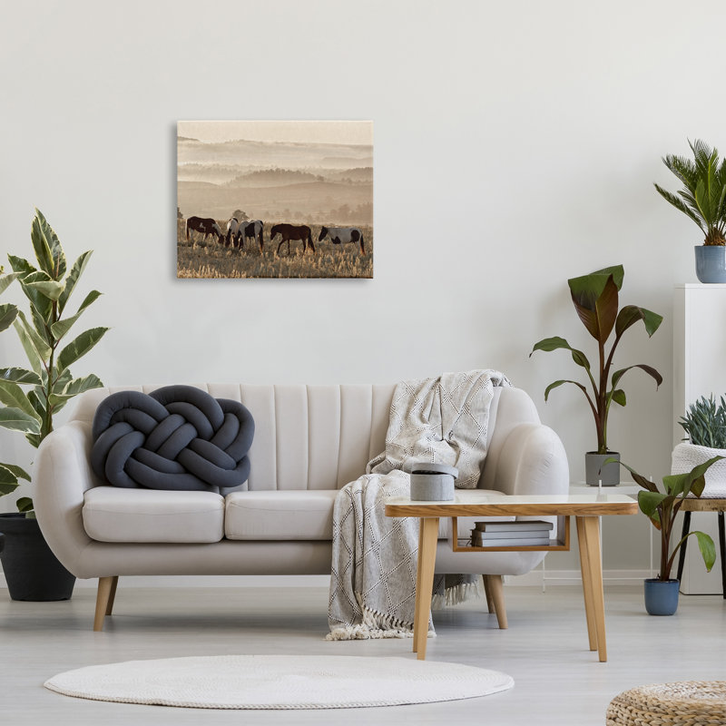 «Horses Grazing Rolling Hills» par Danita Delimont, H 24 po x l 30 po x P 1,5 po