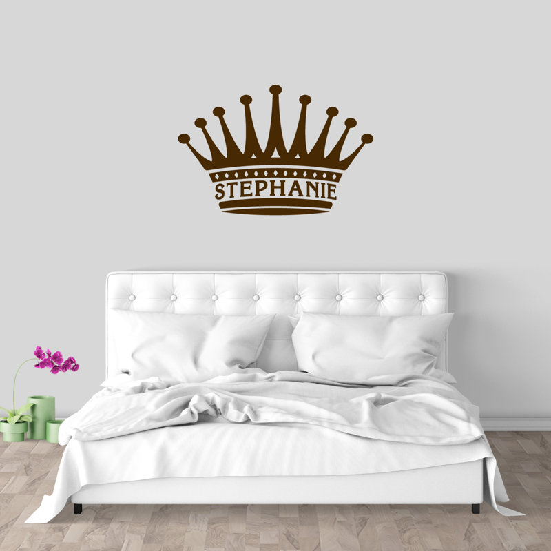 Abstract Wall Decal, Yes, Chocolate Brown