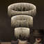 Luminaire suspendu en cristal de luxe, moderne et durable