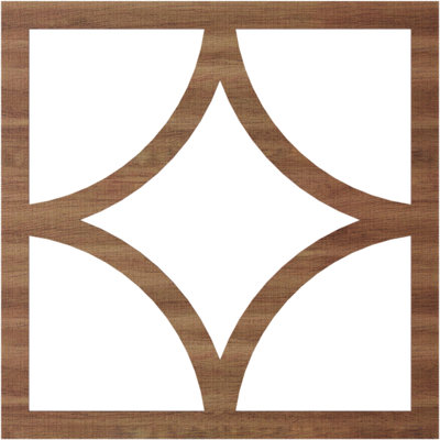 Médaillon de plafond perforé 30 po x 19 1/4 po x P 3/8 po Statesman