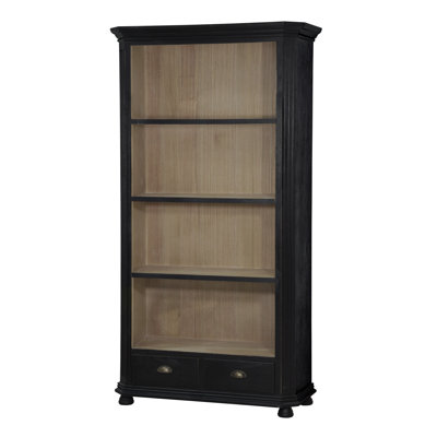 Cullins 187cm H x 100cm W Solid Wood Standard Bookcase
