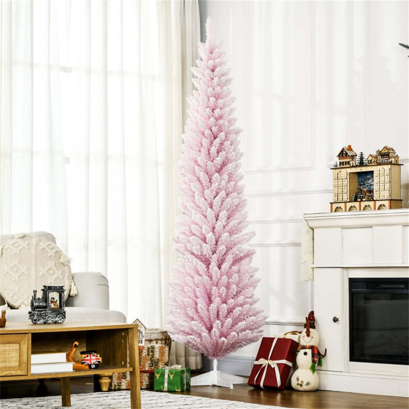 Arbre de Noël artificiel non éclairé - Arbre de forme complète avec support robuste, adapté à tout espace, décoration des Fêtes