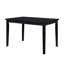 Table 5 pièces: table en bois noir et 4 chaises en velours gris, table d'appoint