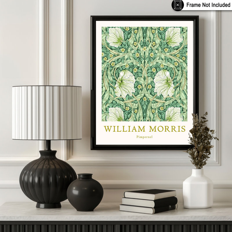 William Morris - Pimpernel No2, Unframed, Poster, 08"H x 10"W