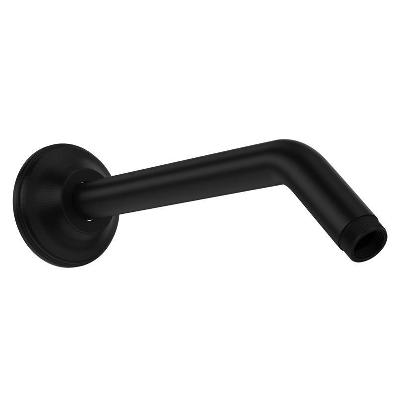9" Reach Wall Mount Shower Arm, Matte Black