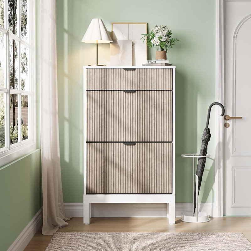 Shoe Storage, White/Grey