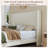 Upholstered Bed Frame With Tall Headboard-870960876-859728348