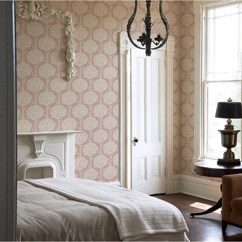 Floral Wallpaper, Apricot