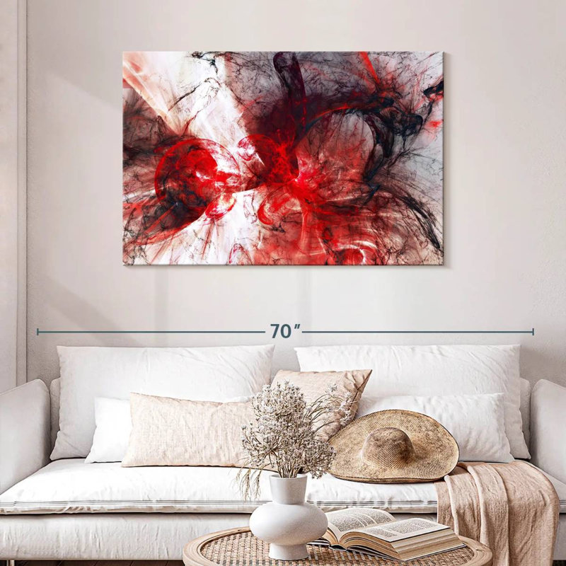 Avery Vampire Blood Abstract, 30" H x 45" W