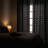 Black and White Pattern Linen Curtains,Room Darkening Herringbone Fabric Grommet Drapes,Set of 2-107080363
