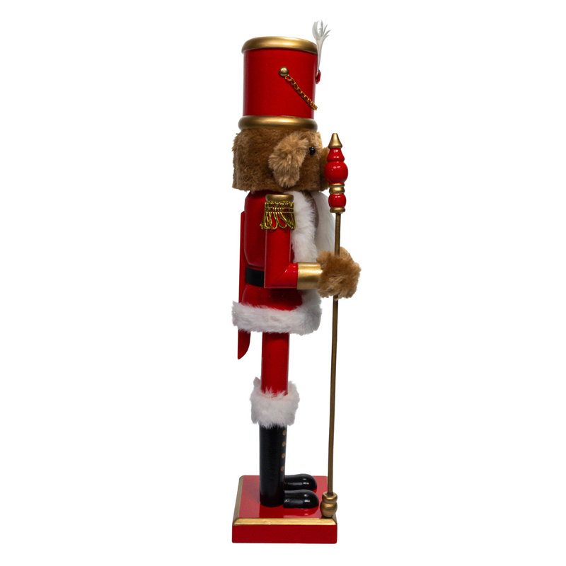 Casse-noisette soldat ours en peluche Kurt Adler, 38 cm