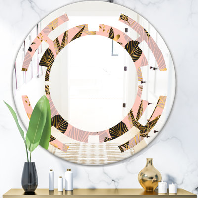 Miroir mural whirl abstract design xiv