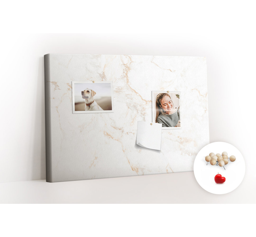 Wall Mounted bulletin board print home decor notice boards for office corkboard Elegant marble
