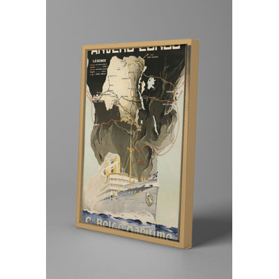 Anvers-Congo, compagnie maritime belge, affiche de voyage rétro des années 1920, art mural encadré