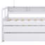 Lit de jour avec 2 lits gigognes, tablettes de rangement, 1 lumière gratuite et conception de chargement USB-105847673