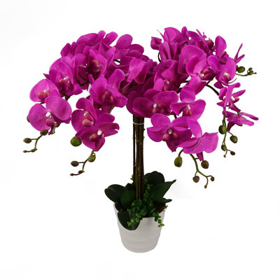 Plastic, Silk Artificial Arrangement in Planter