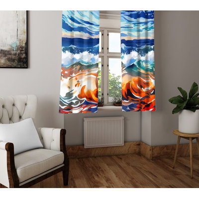 Debbora Semi Sheer Curtain Pair