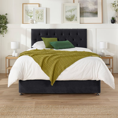 Amanjot Upholstered Divan Bed with Mattress