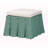 Luciana Rattan Ottoman with Scallops in Bohemian Style, 16.32" H X 26.99" W X 26.99" D-761334344