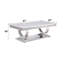 Table basse Zander, plateau en faux marbre imprimé