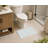 Checkered Absorbent Non-Skid Rectangular Toilet Mat