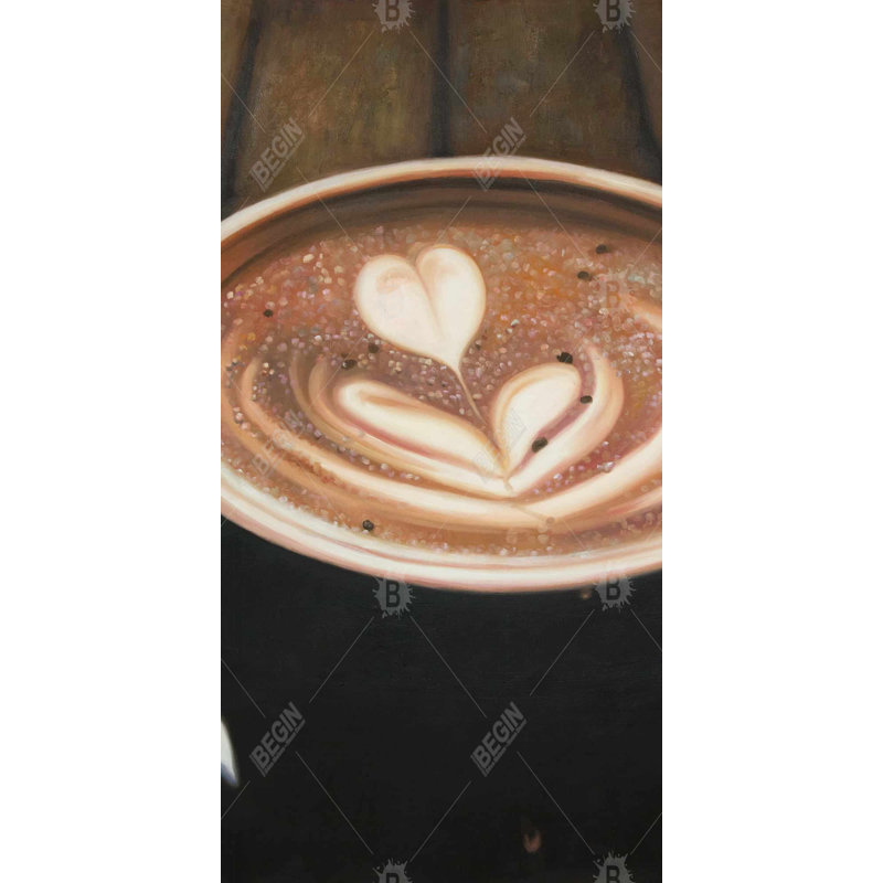 Artistic cappuccino - 15.75"x31.50" Desk mat