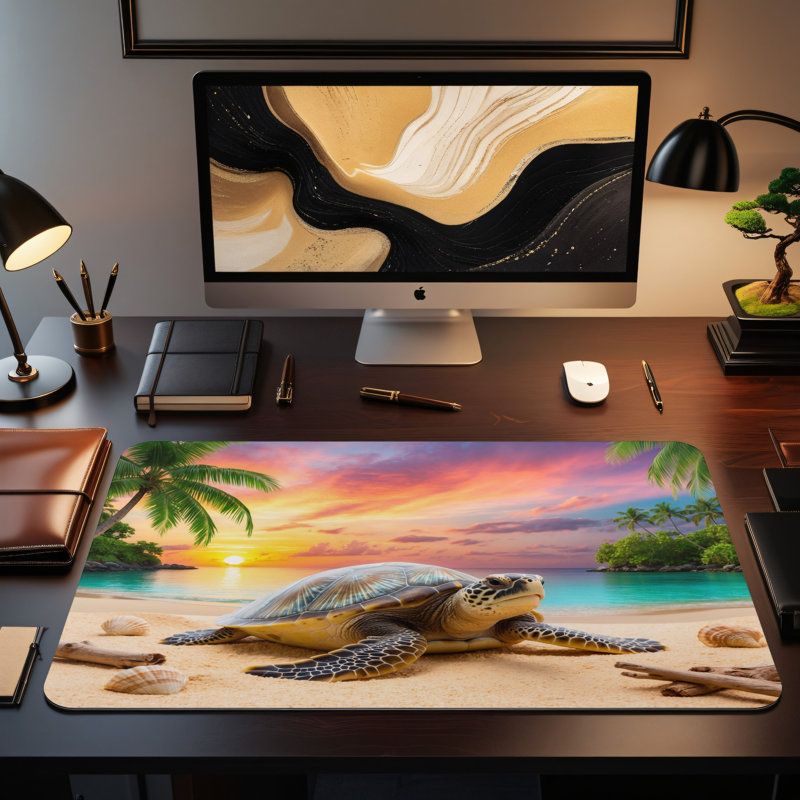Polyester Desk Pad, 14.4x12.1