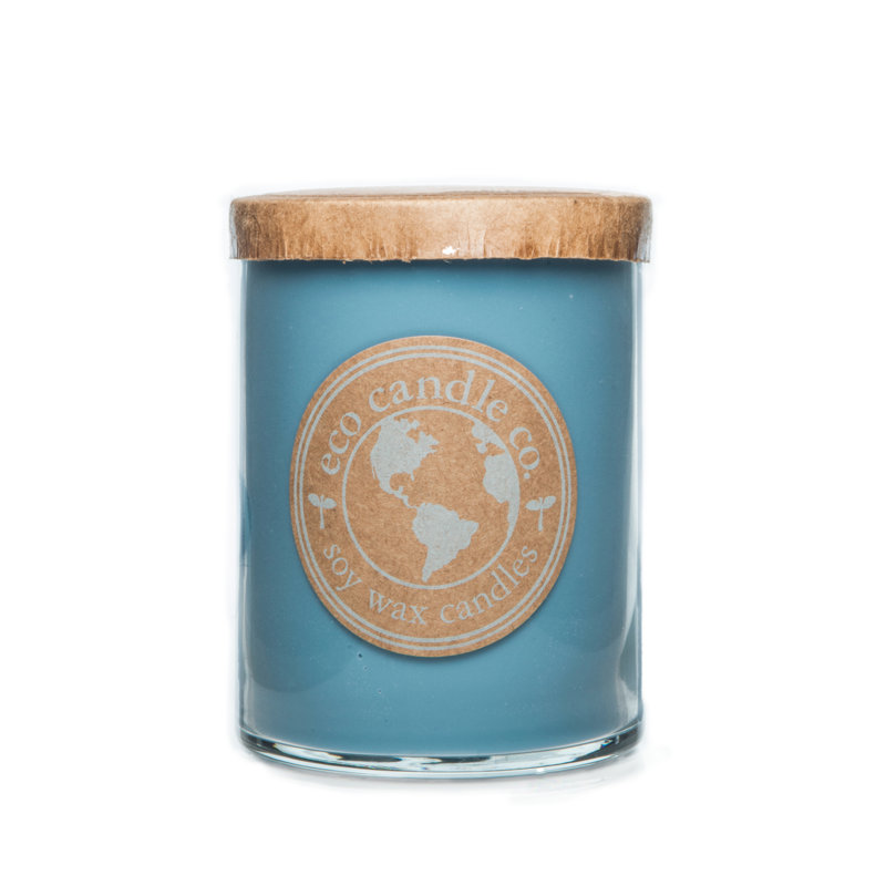 Blueberry Patch Scented Jar Candle with Glass Holder