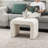 24 Inches Upholstered Waterfall Ottoman Footstool-780777894
